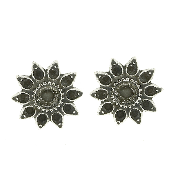 8pp and 32pp metal casting Daisy Flower Stud Earring bases