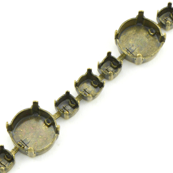24ss, 29ss, 12mm Rivoli Empty Cup chain for Bracelet 1 meter
