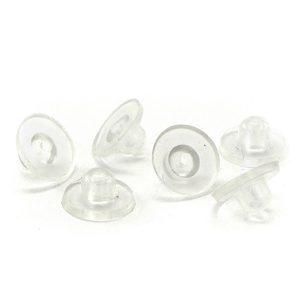 Plastic earring backs for stud earrings - 50pcs pack