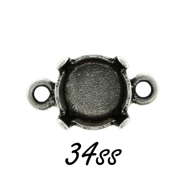 34ss stone setting connector with two side loops
