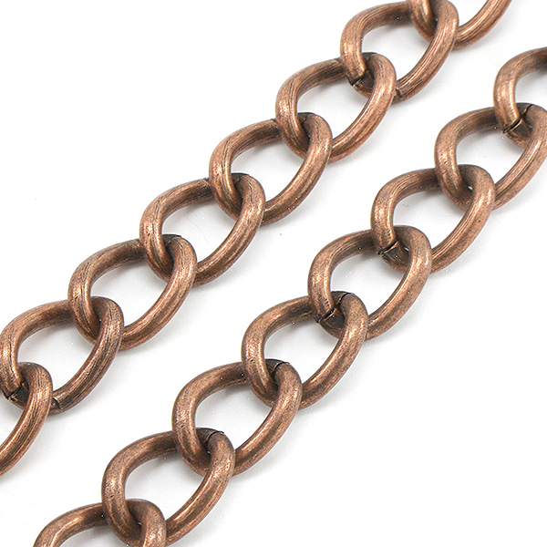 16x11mm Wave Oval link chain by meter
