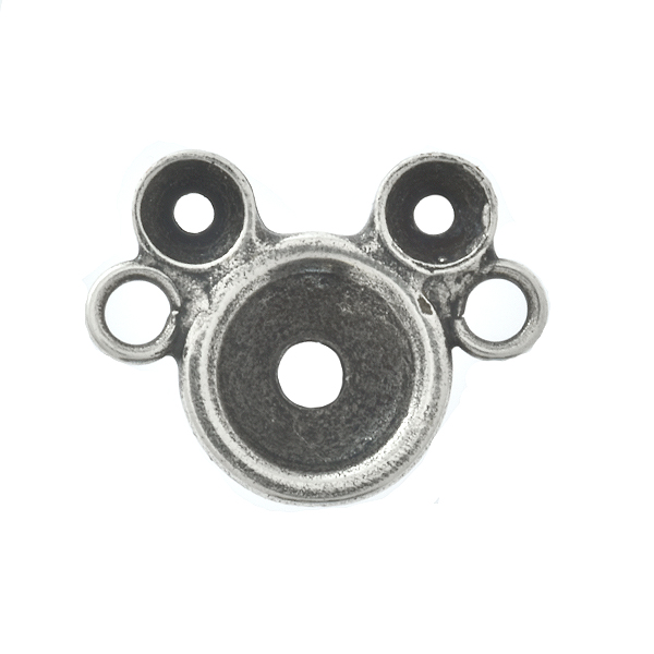 32pp and 39ss Metal Casting Mouse Pendant base with two side loops