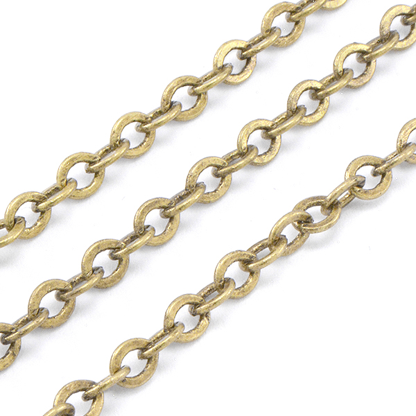4.9x3.8mm Oval link chain