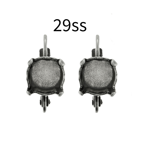 29ss Lever back Earring base with bottom profile loop