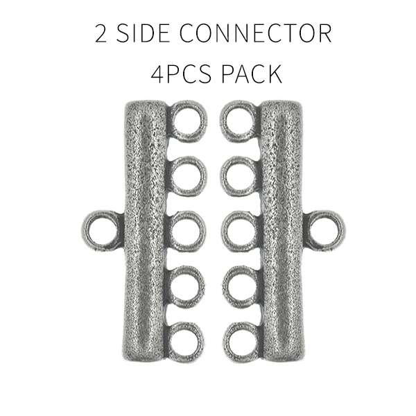Metal casting 2 side connector base - 4pcs pack