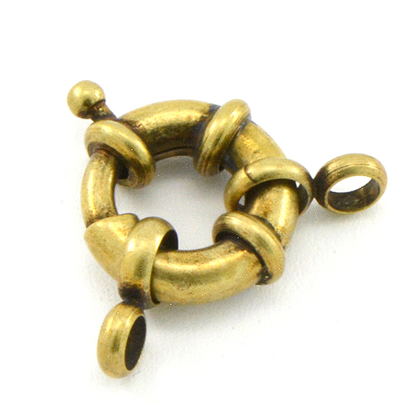 14mm Spring Ring jewelry clasps - 4pcs pack