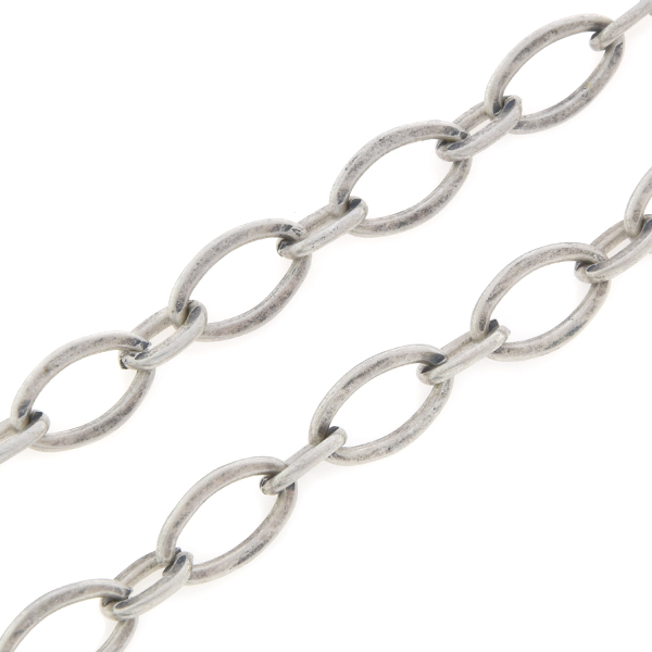 11x7mm and 7x5mm Oval link Chain Necklace