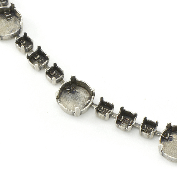 24ss, 29ss, 12mm Rivoli Empty Cup chain for Necklace 1 meter