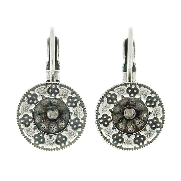 29ss Round Decorated Embedding Elements Lever Back Earring bases