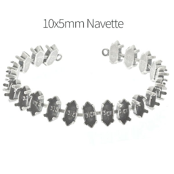 10x5mm Navette cup chain Bracelet base
