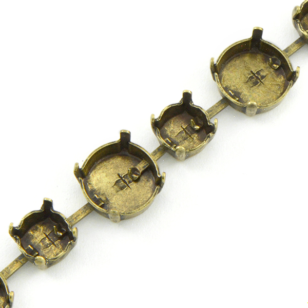 39ss, 12mm Rivoli Empty Cup chain for Bracelet 1 meter