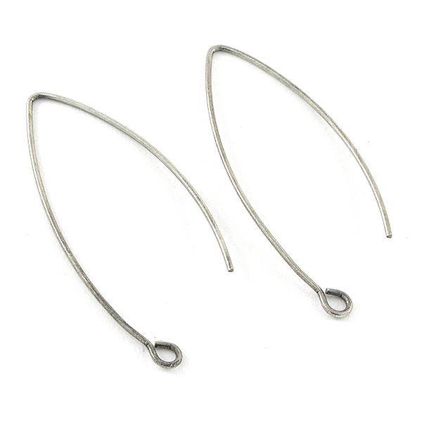 Earring findings - Marquise Ear Wires - 10 pcs pack